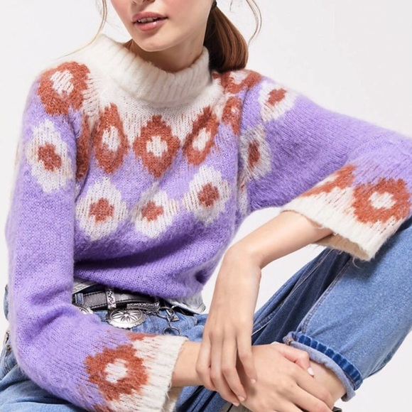 Urban Outfitters Sweaters - Urban Outfitters Pastiche Intarsia Knit Sweater